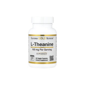 L-teanina com AlphaWave® 100 mg 60 Cápsulas Vegetais - California Gold Nutrition