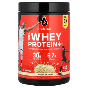 79-20.jpg SIXSTAR - 100% Whey Protein Plus Creme de Baunilha 816 g