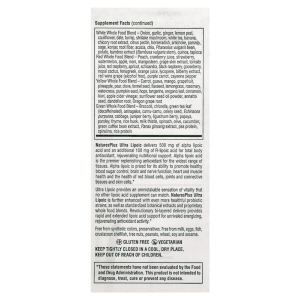 NaturePlus - Ultra Lipoic 60 Minicomprimidos