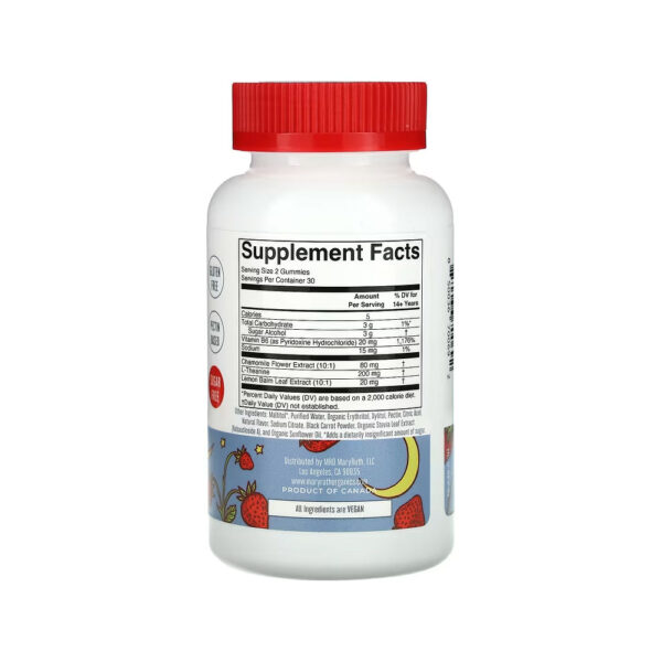 Sleep Gummies Gomas do Sono Sabor Morango 60 Unidades - MaryRuth's