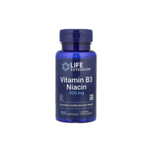 Vitamina B3 Niacina 500mg 100 Cápsulas - Life Extension
