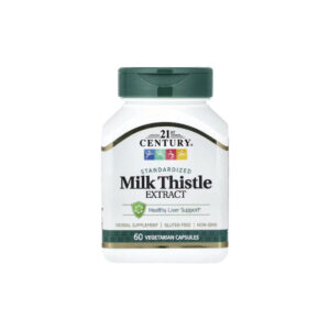 Extrato de Cardo Mariano (Milk Thistle) 60 Cápsulas Vegetarianas - 21st Century