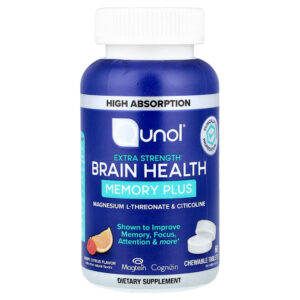 8-104.jpg Qunol - Saúde Cerebral Memória Plus Frutos Silvestres 60 Comprimidos Mastigáveis
