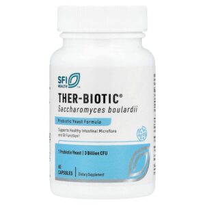8-112.jpg SFI Health - Ther-Biotic Saccharomyces Boulardii 3 Bilhões de UFCs 60 Cápsulas