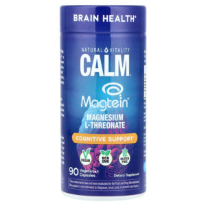 Natural Vitality - Calm Magtein L-Treonato de Magnésio 90 Cápsulas Vegetarianas