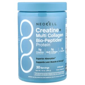 NeoCell - Creatina + Proteína Bio-Peptides de Multicolágeno Sem Sabor 285 g