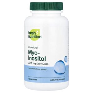 Fresh Nutrition - Myo-Inositol 120 Cápsulas (550 mg por Cápsula)