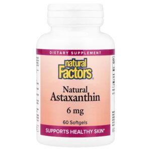 Natural Factors - Astaxanthin Natural 6 mg 60 Cápsulas Softgel