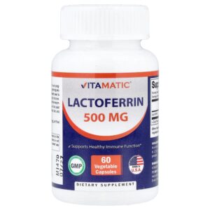 Vitamatic - Lactoferrina 500 mg 60 Cápsulas Vegetais