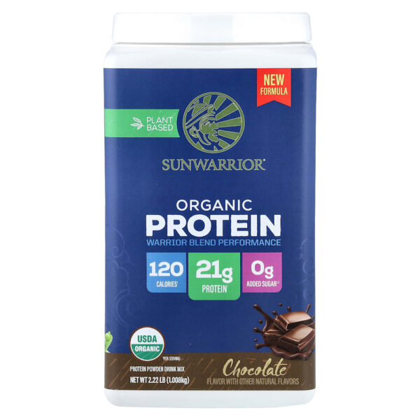 Sunwarrior - Proteína Orgânica à Base de Plantas Chocolate 1,008 kg