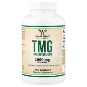 Double Wood Supplements - TMG 180 Cápsulas (500 mg por Cápsula)