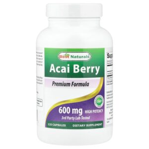 Best Naturals - Açaí 600 mg 120 Cápsulas