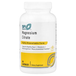 8-175.jpg SFI Health - Citrato de Magnésio 90 Cápsulas (150 mg por Cápsula)