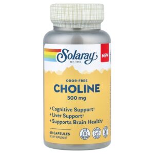 Solaray - Colina Sem Odor 500 mg 60 Cápsulas
