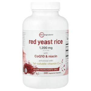 Micro Ingredients - Levedura de Arroz Vermelho com CoQ10 e Ácido Nicotínico 240 Cápsulas Vegetarianas