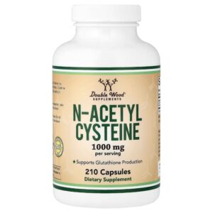 Double Wood Supplements - Acetilcisteína 210 Cápsulas (500 mg por Cápsula)