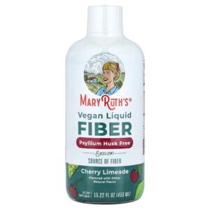 MaryRuth's - Fibra Líquida Vegana Idades 1+ Limonada de Cereja 450 ml