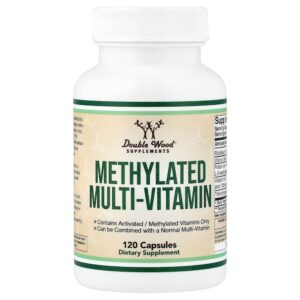 Double Wood Supplements - Multivitamínico com Metilação 120 Cápsulas