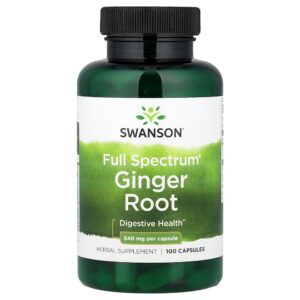 Swanson Vitamins - Raiz de Gengibre Full Spectrum 540 mg 100 Cápsulas