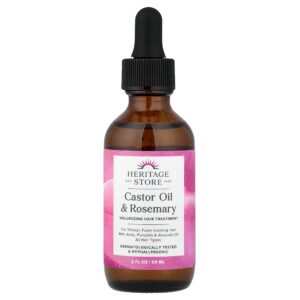 Heritage Store - Óleo de Rícino e Alecrim Todos os Tipos de Cabelo 59 ml