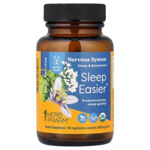 Herb Pharm - Sleep Easyer 60 Cápsulas Vegetarianas