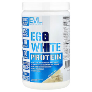 EVLution Nutrition - Proteína de Clara de Ovo Sem Sabor 234 g