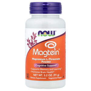 NOW Foods - Magtein L-treonato de Magnésio em Pó 91 g