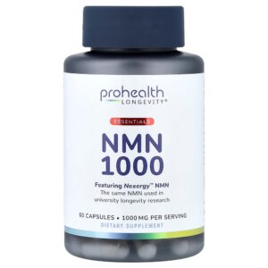 ProHealth Longevity - Essentials NMN 1000 60 Cápsulas (500 mg por Cápsula)