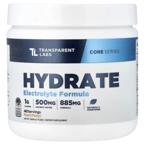 Transparent Labs - Core Series Hydrate Peach Mango 0.71 lbs (320 g)