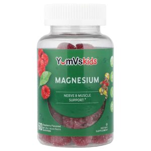 YumVs - Infantil Gomas de Magnésio Framboesa 60 Gomas