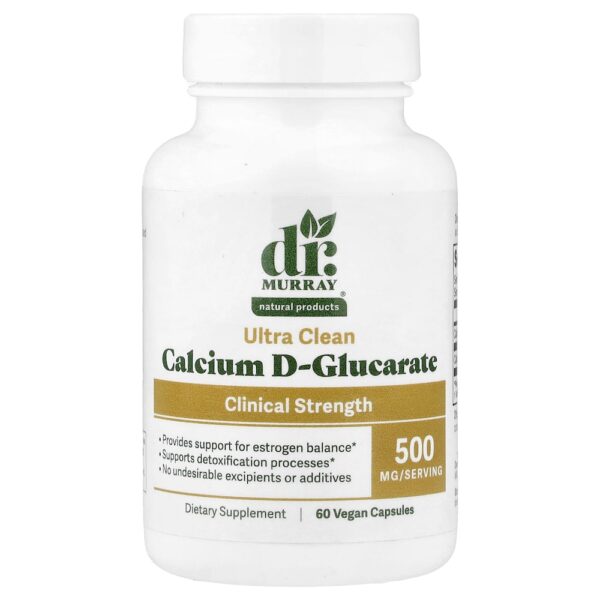 Dr. Murray's - D-glucarato de Cálcio 500 mg 60 Cápsulas Veganas