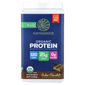 Sunwarrior - Proteína Orgânica à Base de Plantas Chocolate de Dubai 956,4 g