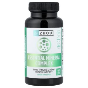 Zhou Nutrition - Complexo de Minerais Essenciais 60 Cápsulas Vegetais