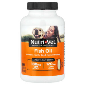 8-285.jpg NutriVet - Óleo de Peixe Para Cães 100 Cápsulas Softgel