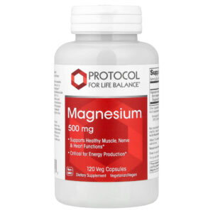 Protocol for Life Balance - Magnésio 500 mg 120 Cápsulas Vegetais