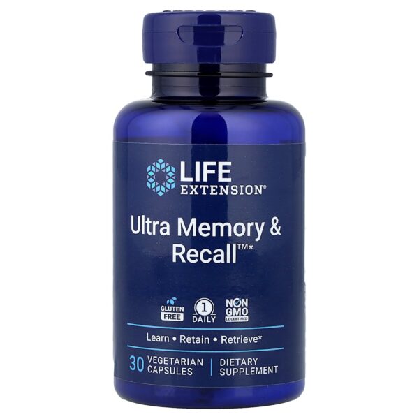 Life Extension - Ultra Memory & Recall 30 Cápsulas Vegetarianas