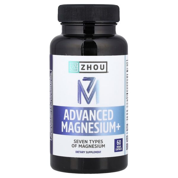 Zhou Nutrition - Advanced Magnesium+ 60 Cápsulas Vegetais