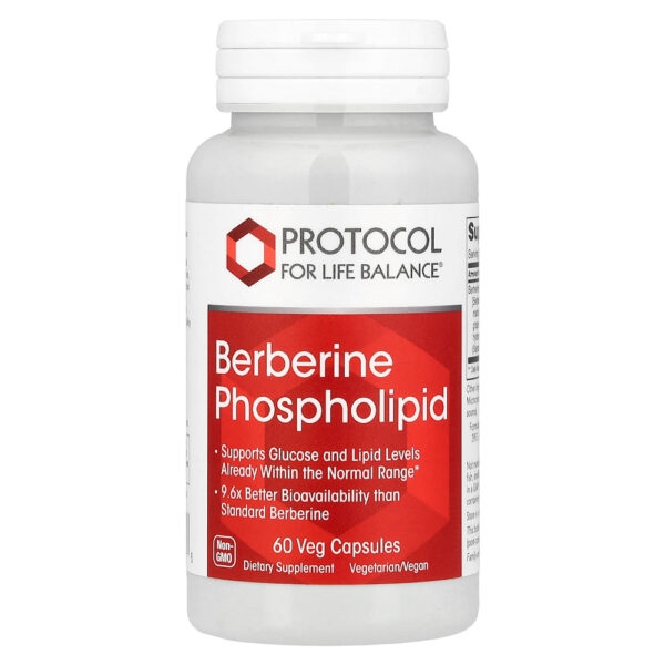 Protocol for Life Balance - Fosfolipídeo de Berberina 60 Cápsulas Vegetais (550 mg por Cápsula)