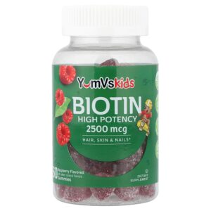 YumVs - Gomas de Biotina Framboesa 2.500 mcg 60 Gomas