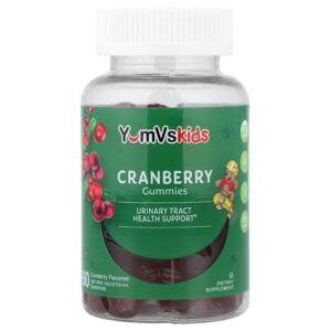 YumVs - Infantil Gomas de Cranberry Cranberry 60 Gomas (250 mg por Goma)