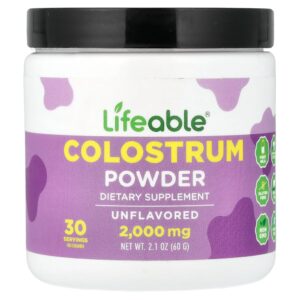Lifeable - Colostro em Pó Sem Sabor 60 g