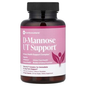 Pure Micronutrients - D-Mannose UT Support 60 Vegan Capsules