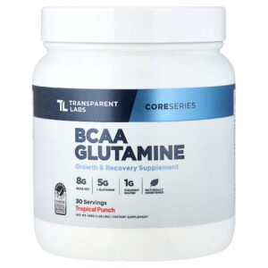 Transparent Labs - Core Series BCAA Glutamine Tropical Punch 1.29 lb (585 g)