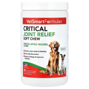 VetSmart Formulas - Cápsula Mastigável Critical Joint Para Cães 60 Cápsulas Mastigáveis 180 g