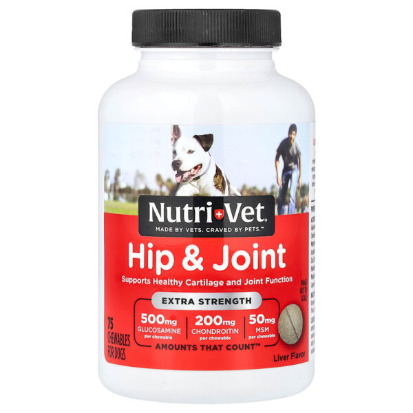 NutriVet - Quadril e Articulações Para Cães Fígado 75 Comprimidos Mastigáveis
