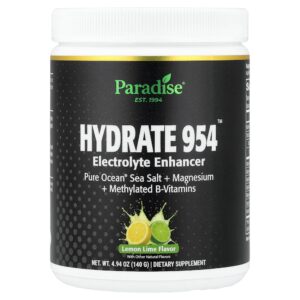 Paradise Herbs - Hydrate 954 Intensificador de Eletrólitos Limão-siciliano e Limão-Taiti 140 g