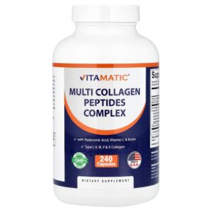 Vitamatic - Complexo de Peptídeos de Multicolágeno 240 Cápsulas