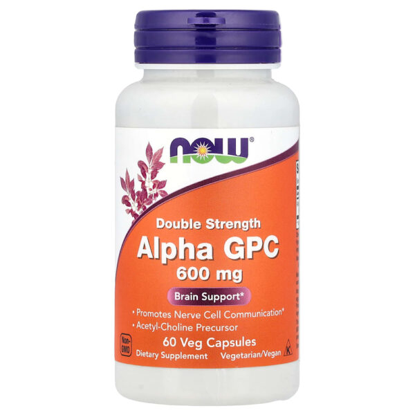 NOW Foods - Alfa-GPC 600 mg 60 Cápsulas Vegetais