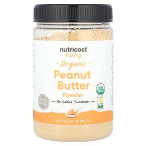 8-413.jpg Nutricost - Pantry Manteiga de Amendoim Orgânica em Pó 354 g