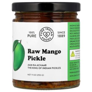 Pure Indian Foods - Pickle de Manga Crua 255 g